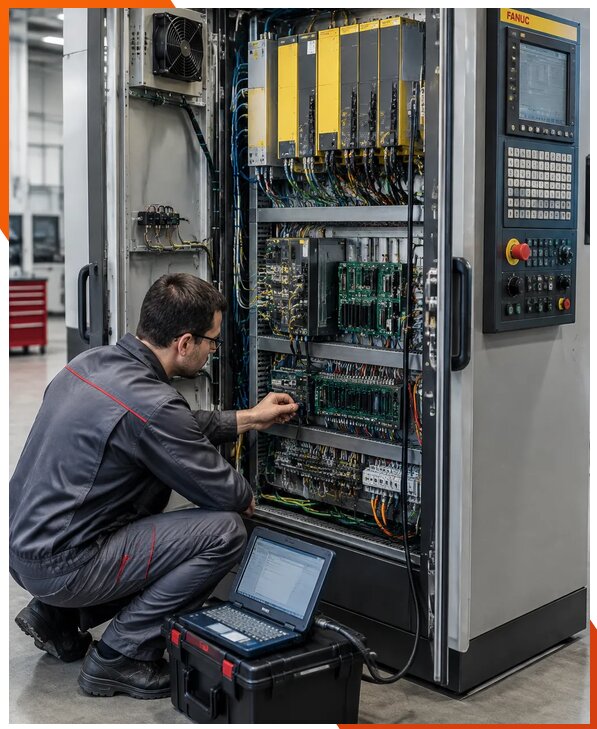 Ремонт систем ЧПУ FANUC промышленных станков в Клинцах