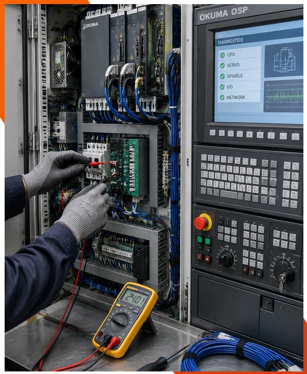 Ремонт систем ЧПУ Okuma OSP в Клинцах